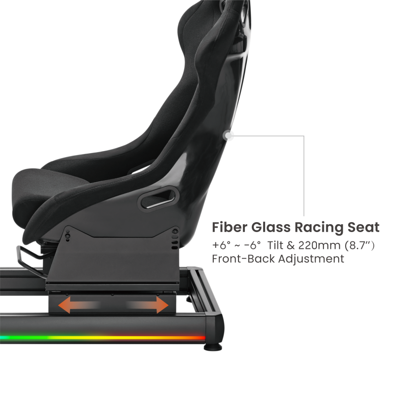 LRS08 Upscale Full Aluminum Racing Simulator Cockpit by IMMERSE — The Gaming Universe