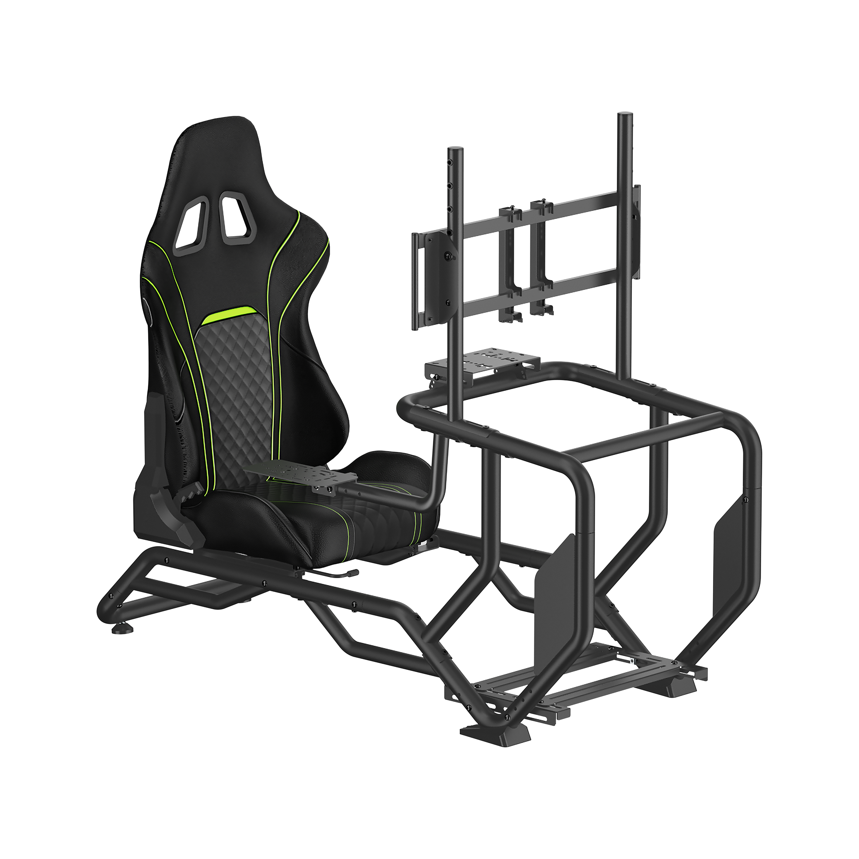 LRS14 Adjustable Racing Simulator Cockpit with Gear Shift Mount & Monitor Mount by IMMERSE — The Gaming Universe