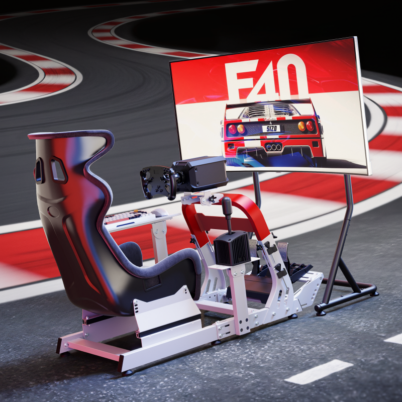 LRS18 Premium Racing Cockpit — Pineapple Fabric by IMMERSE — The Gaming Universe