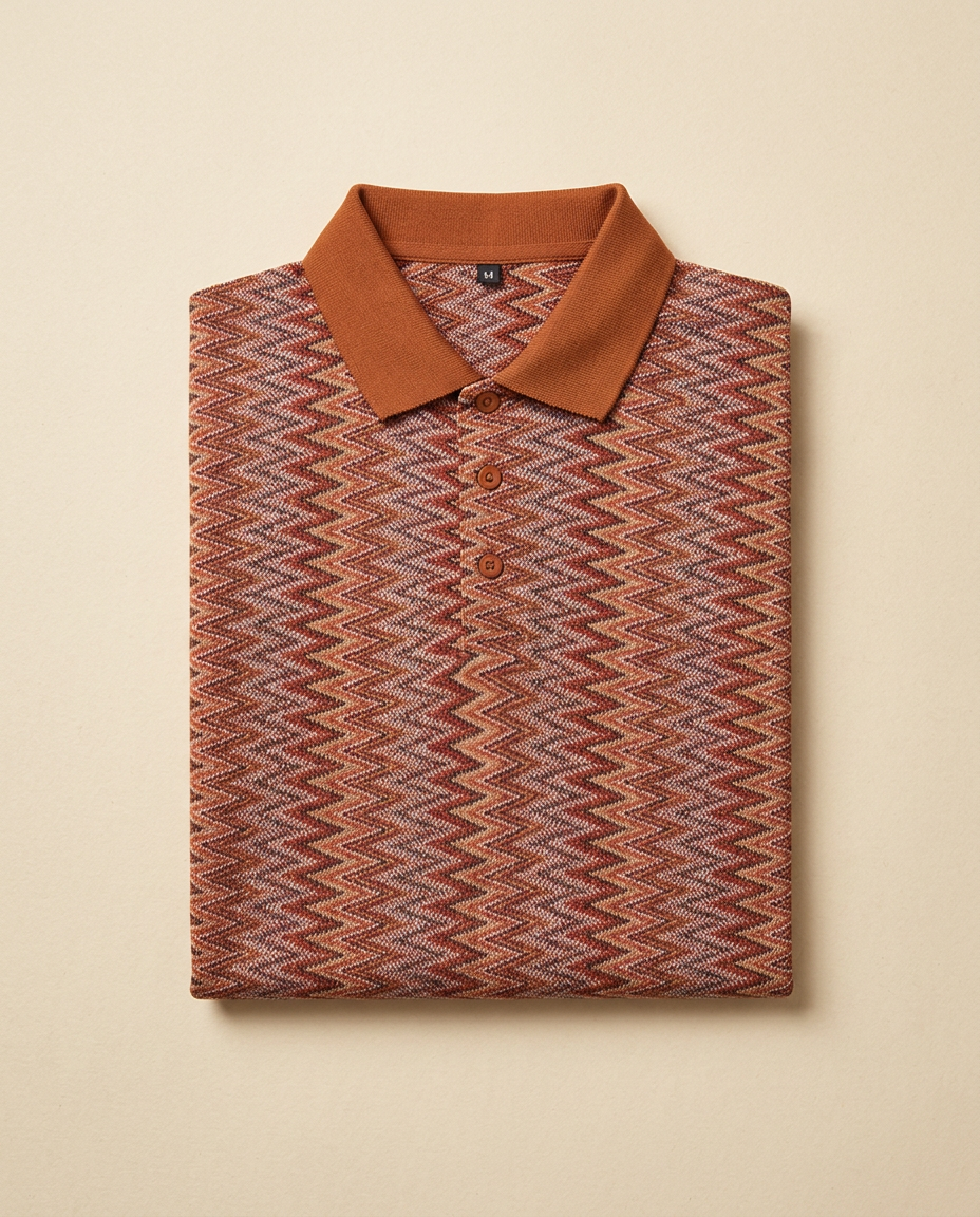 Static Zigzag Polo — Clay by PARLY