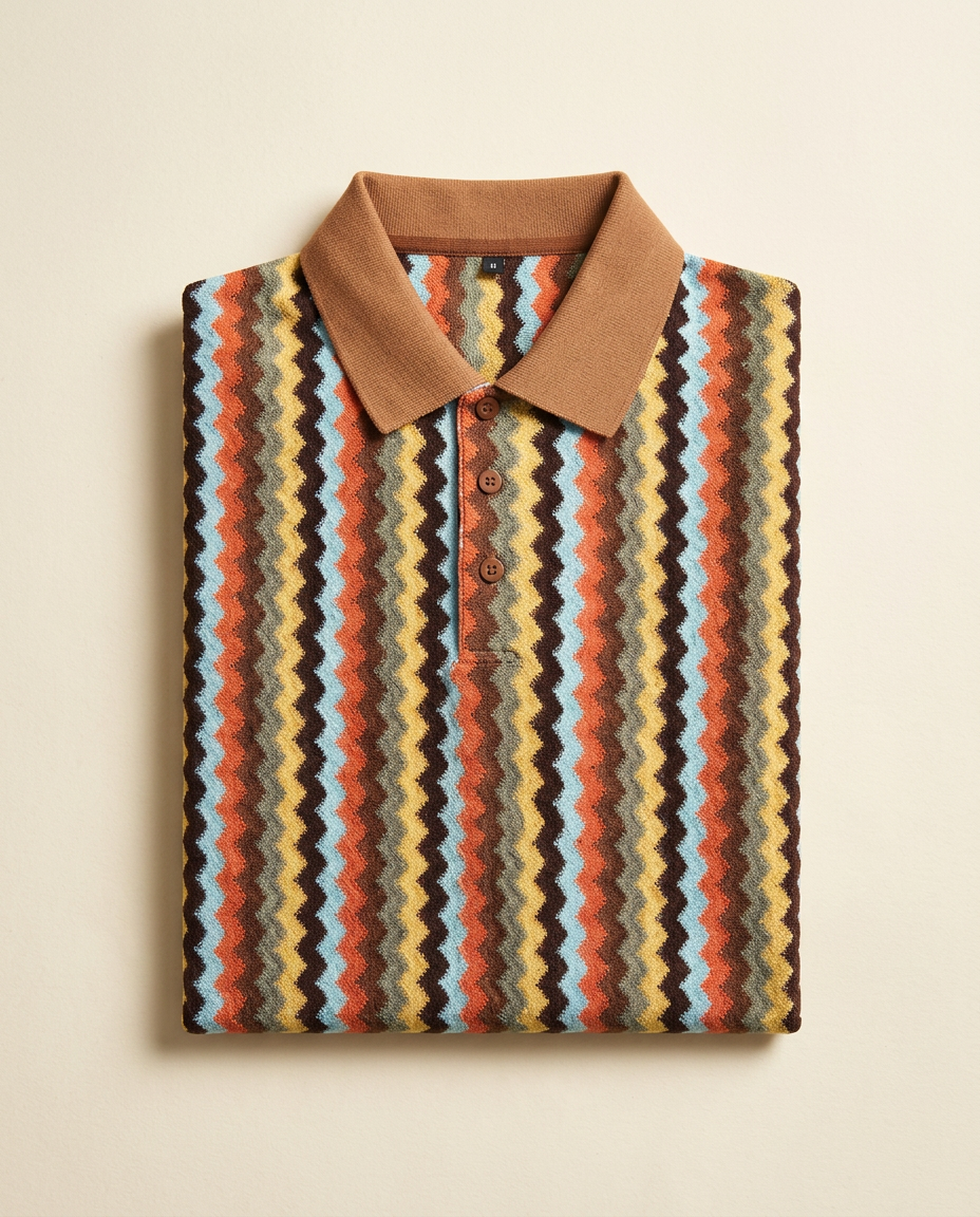 Static Zigzag Polo — Copper by PARLY
