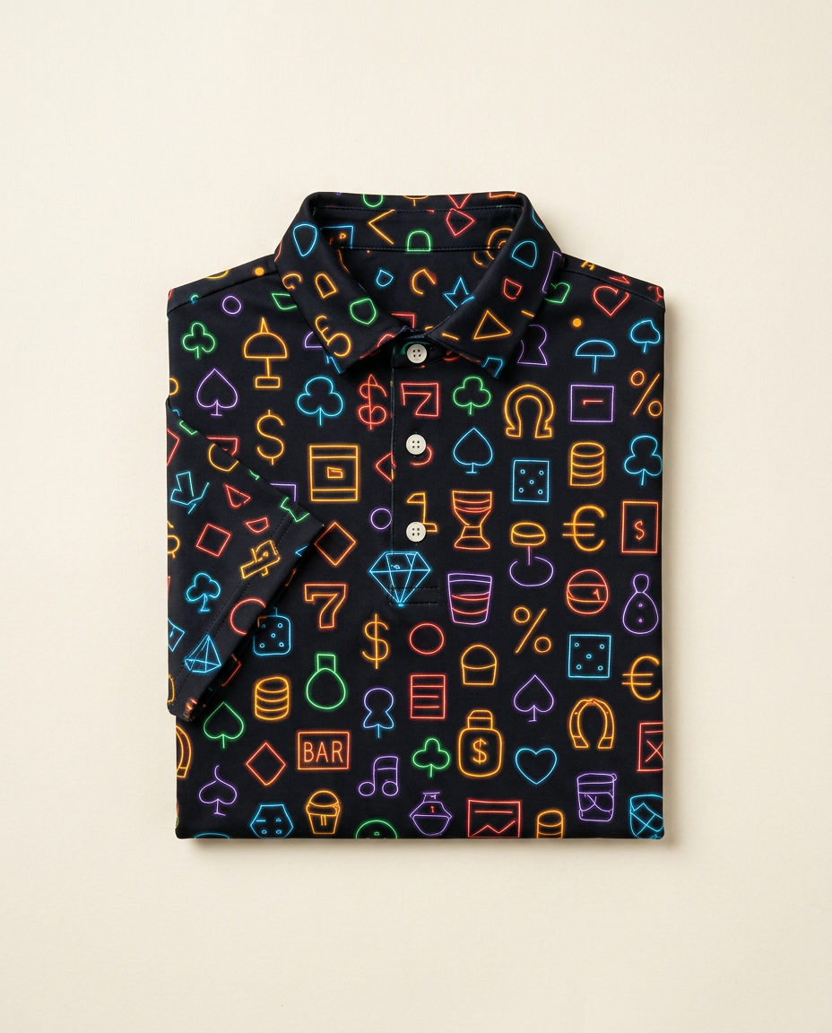Casino Neon Polo by PARLY
