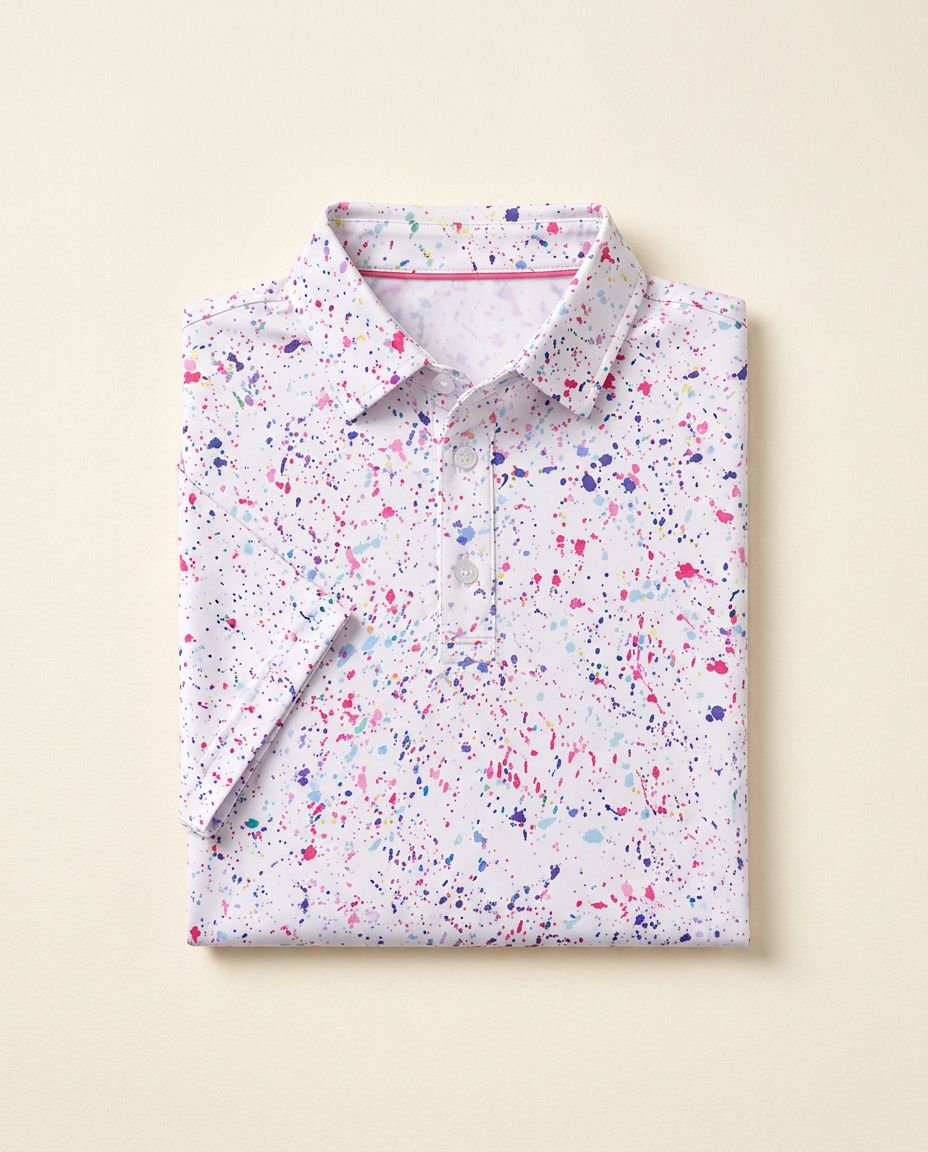 Paint Splatter Polo by PARLY