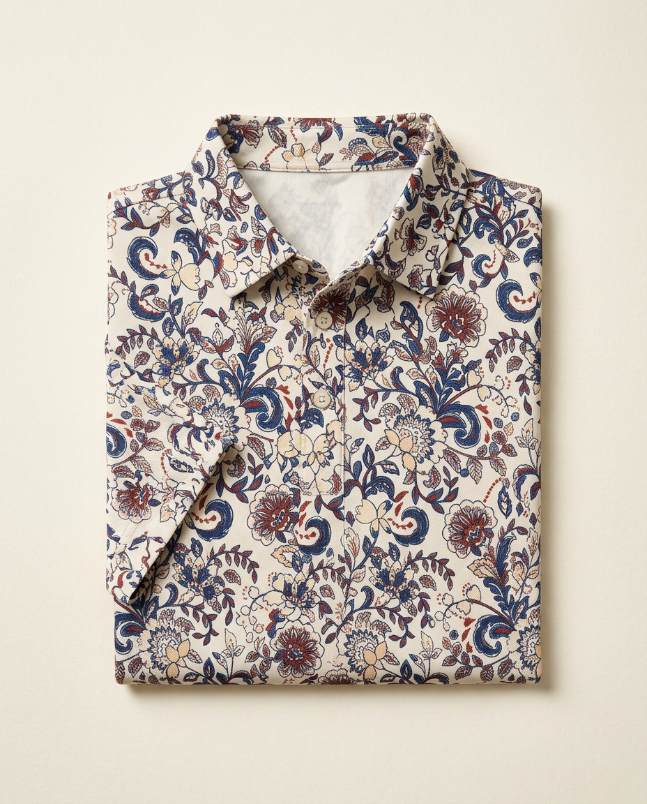 Paisley Sand Polo by PARLY