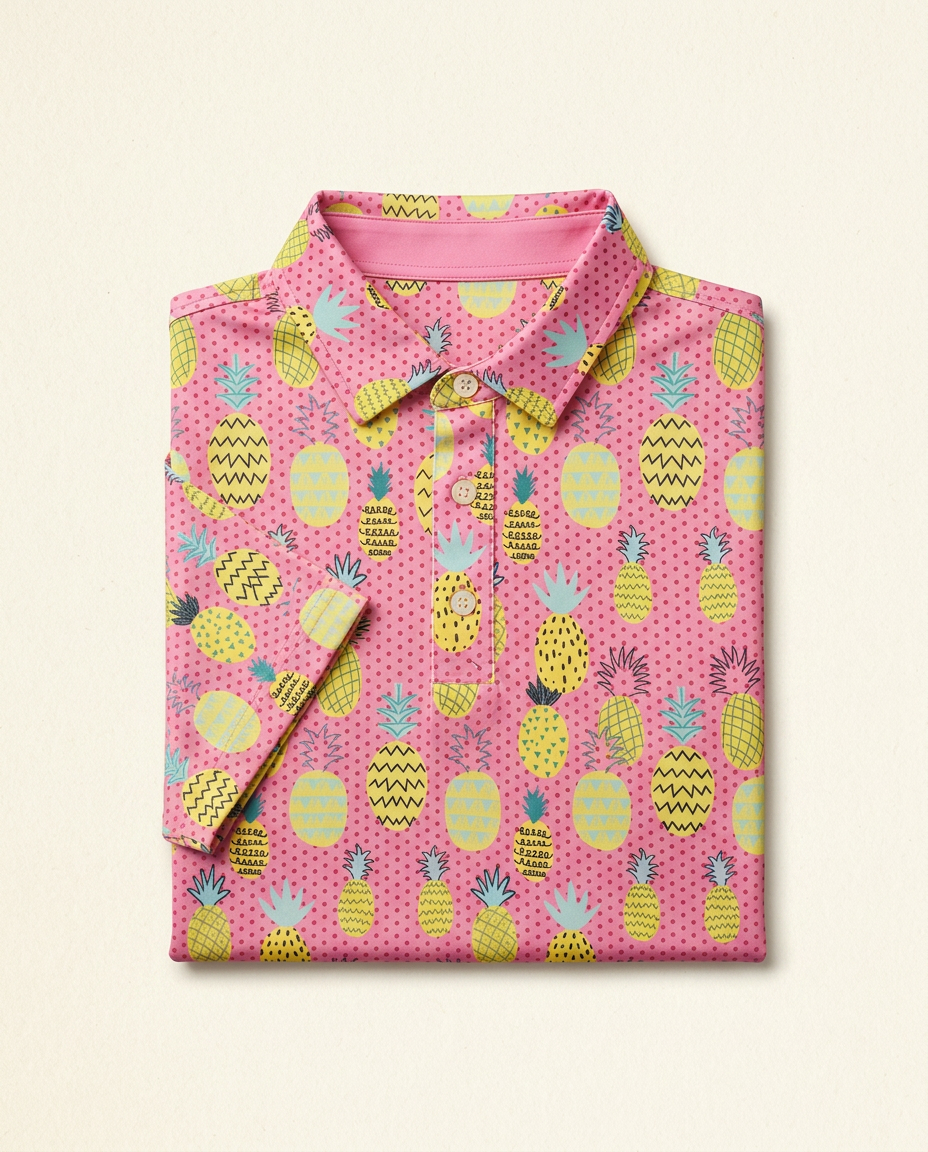 Pineapple Polo — Hot Pink by PARLY