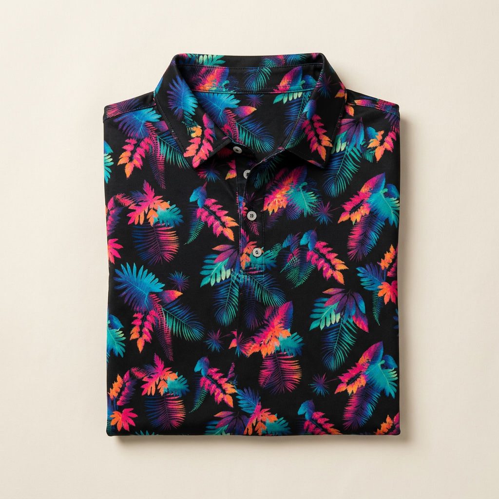 Firework Floral Polo by PARLY