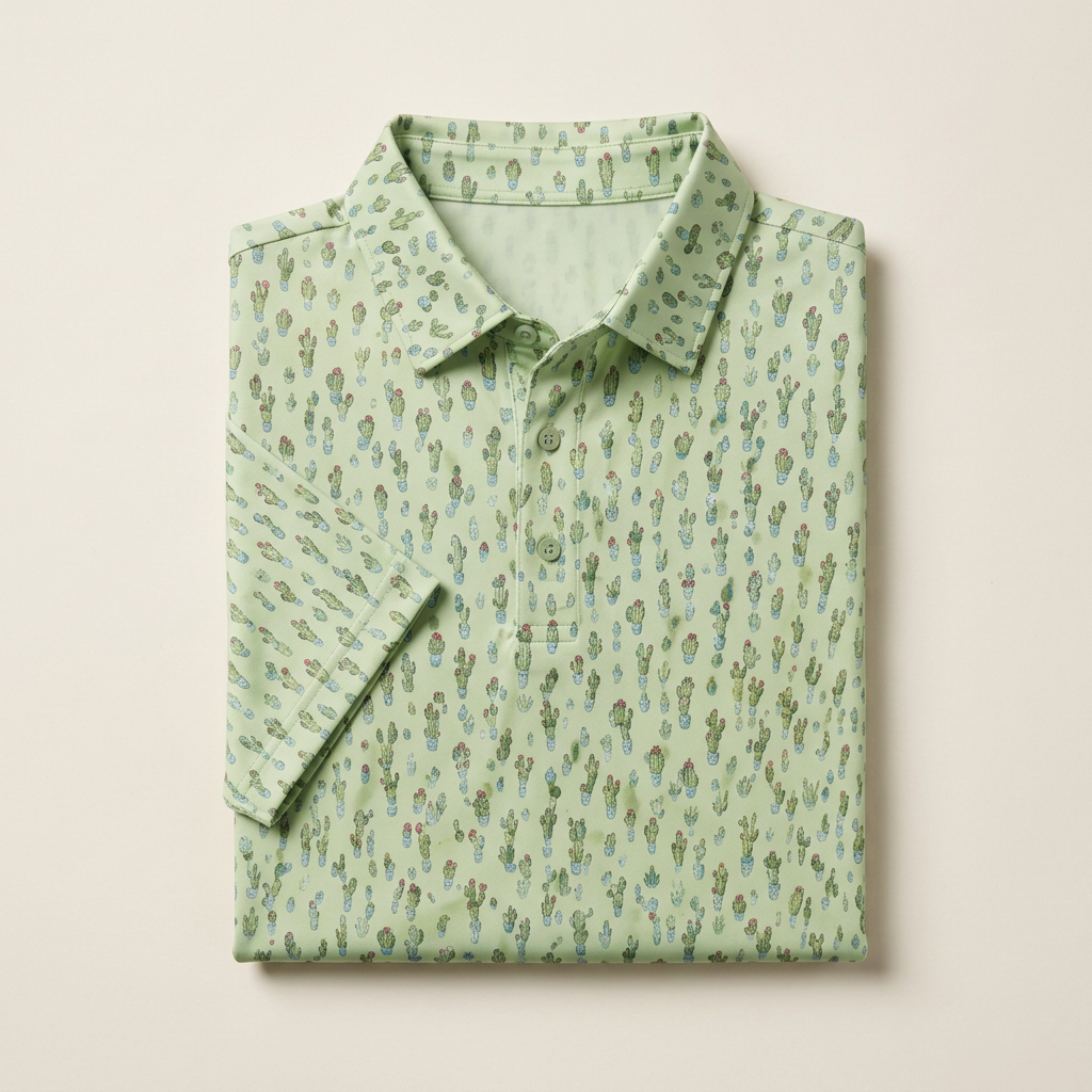 Mini Print Polo — Sage by PARLY
