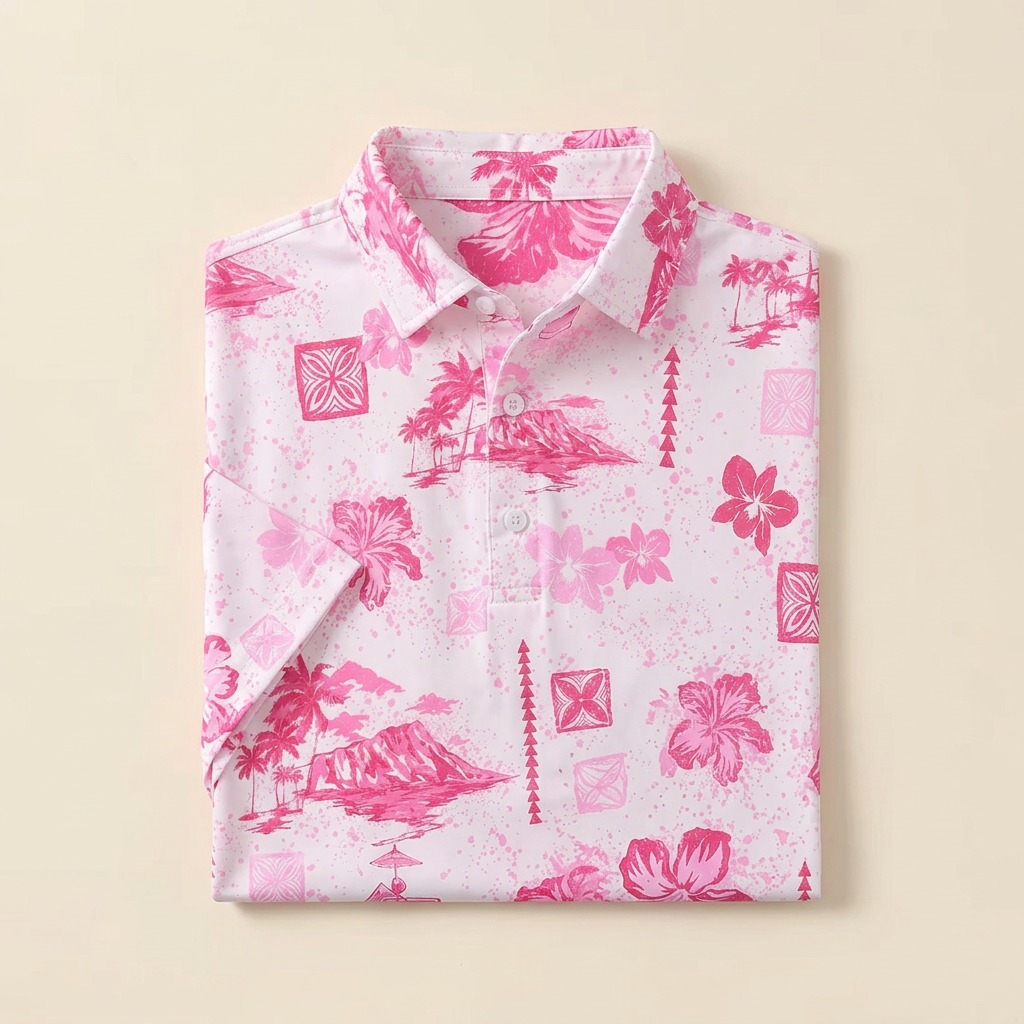 Pink Toile Polo by PARLY