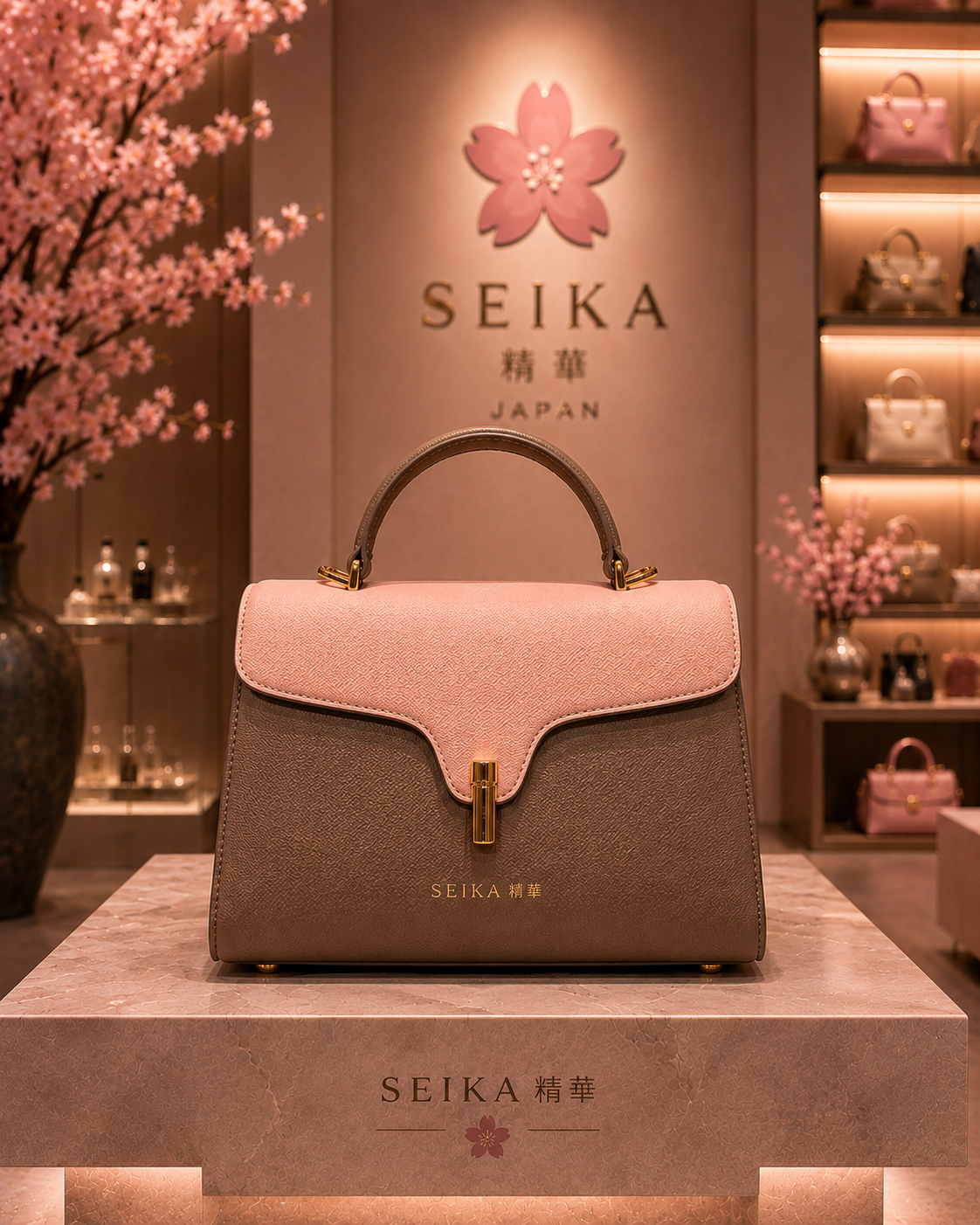 Sakura Blush Satchel by Seika